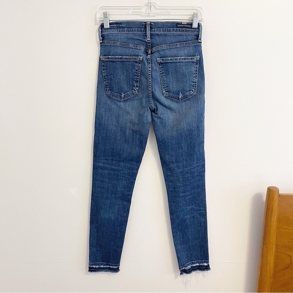 COH Citizens of Humanity Rocket Crop High Rise Skinny Jeans Size 25 released hem - Picture 4 of 14